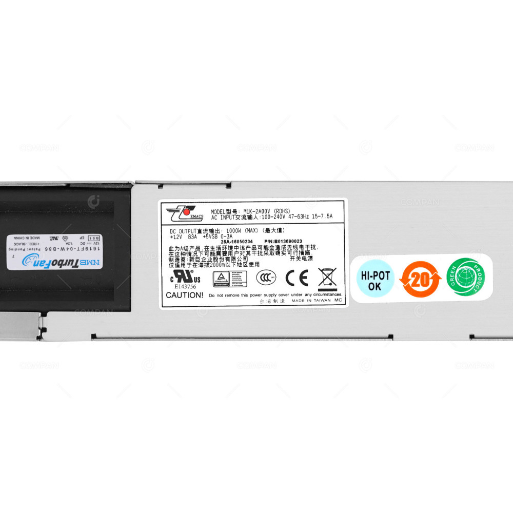 CHS-PWRAC0-02-A  SOLACE SYSTEMS POWER SUPPLY 1000W FOR SOLACE PUBSUB+ 3650